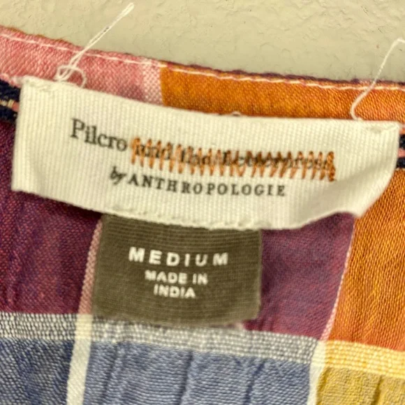 💥BOGO💥 Anthropologie Pilcro Sleeveless Plaid Top - Picture 5 of 6